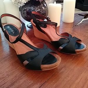 NEW Black Dressy Wedges